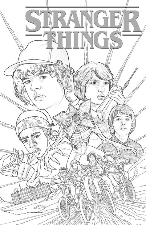 stranger things ausmalbilder max|Stranger Things 38 coloring pages for kids in 2024